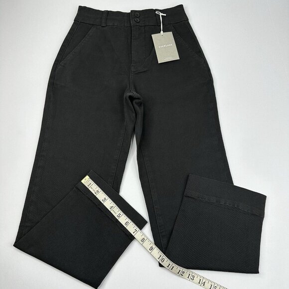 Everlane Women’s NWT Black The Straight-Leg 2 Denim Minimalist Pant 0/W26/L26 - Picture 12 of 13